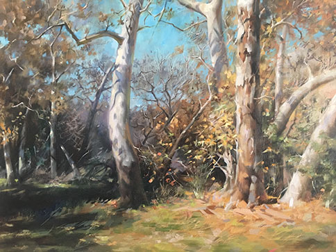 a painting of an old boat by Jian Wu