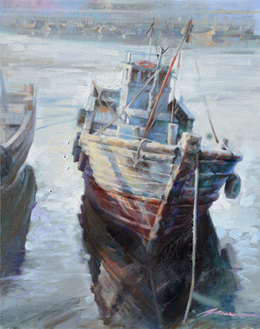 image if San Francisco Bey View painting by Jian Wu