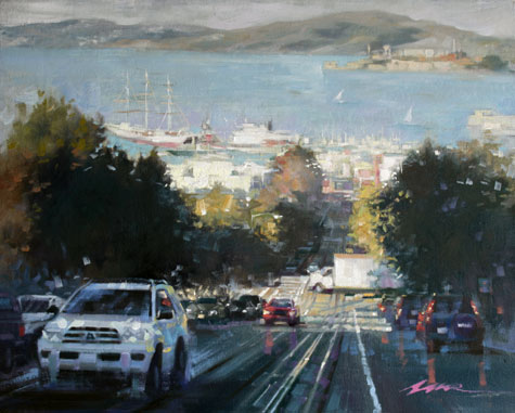 image if San Francisco Bey View painting by Jian Wu